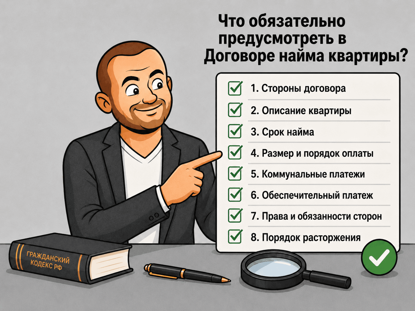 Договор найма квартиры: что обязательно предусмотреть в договоре?